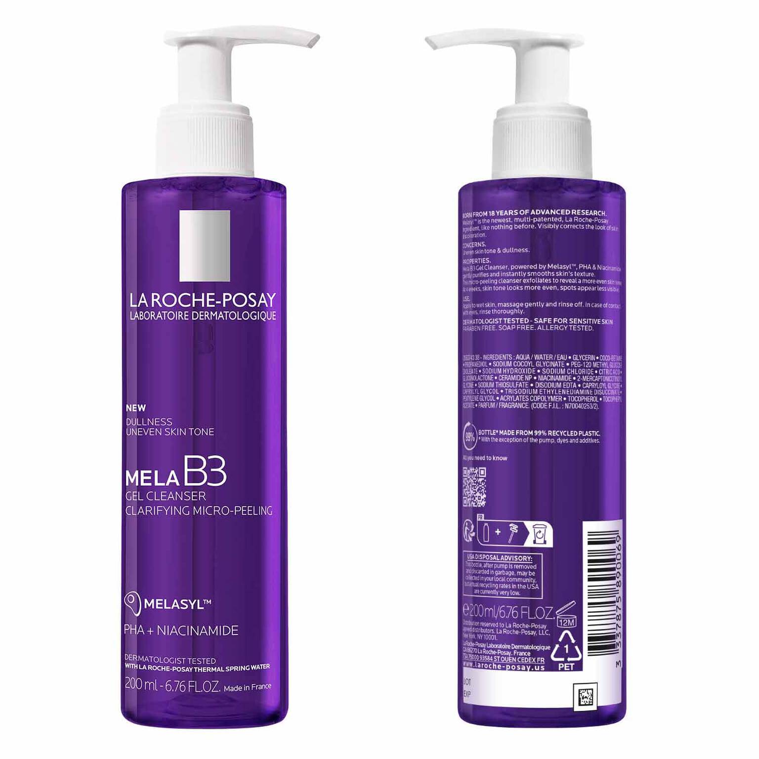 mela-b3-facial-gel-cleanser-with-melasyltm-niacinamide-f1 7_LaRochePosay-Product-MelaB3-MelaB3Cleanser-200ml-03337875890069-Back Packshot_REV.jpg