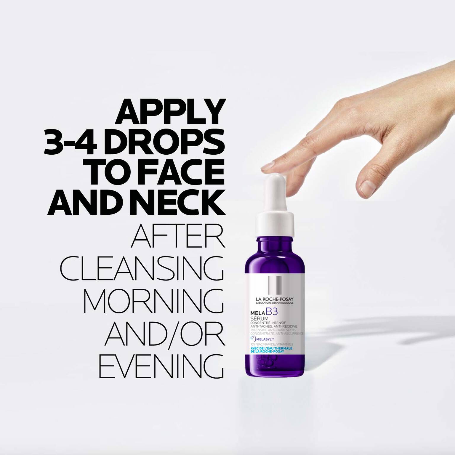 mela-b3-dark-spot-serum-with-melasyltm-niacinamide-g1 LaRochePosay-Product-MelaB3-MelaB3Serum-30ml-03337875890021-HowTo-REV.jpg